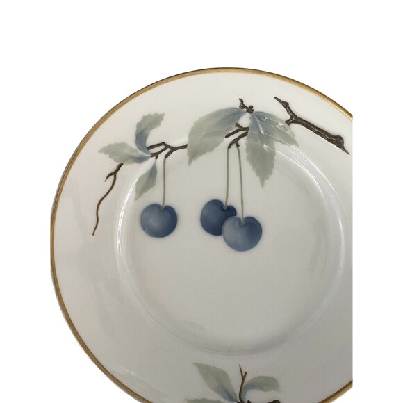 ROSENTHAL BAVARIA Salad Plate Blue Cherries 7 11/16" - Picture 2 of 6